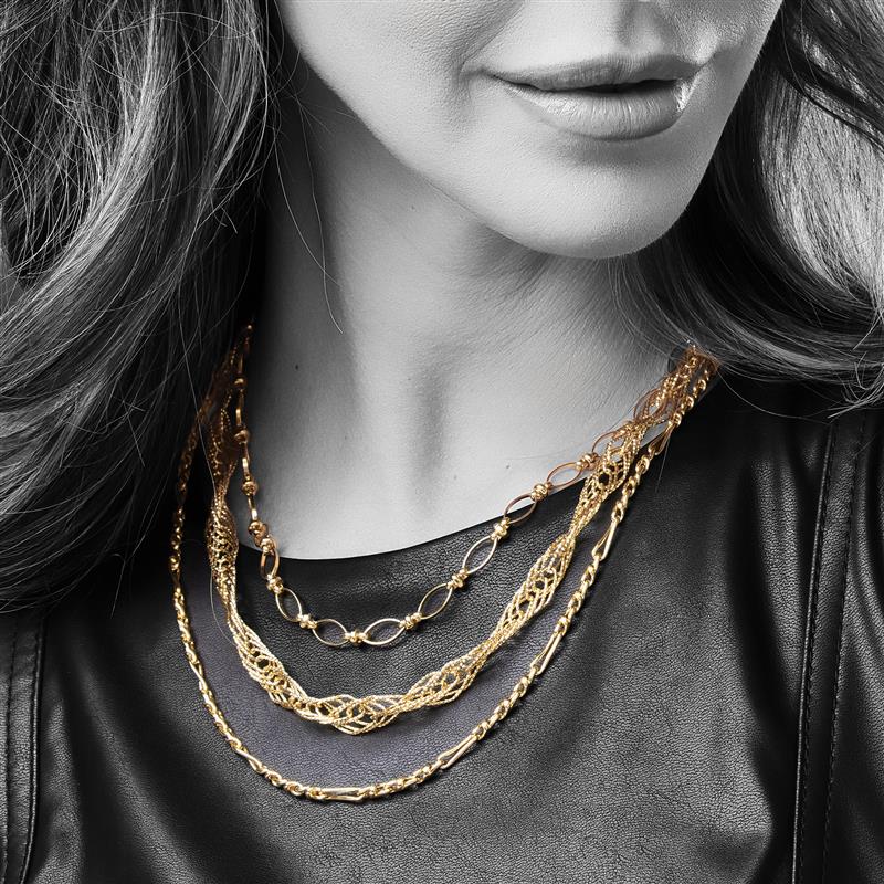 Oro Swirl Link Chain